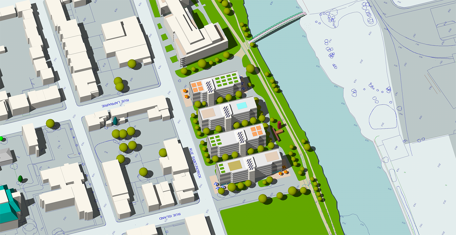 2175 Saint-Patrick  - rev 2017- 24 - espaces publics - nouvelle passerelle